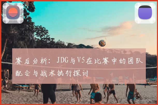 赛后分析:JDG与V5在比赛中的团队配合与战术执行探讨
