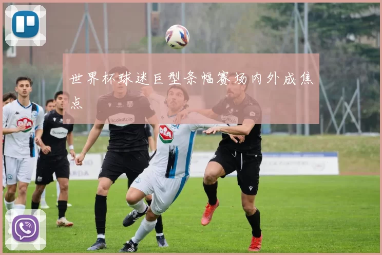 世界杯球迷巨型条幅赛场内外成焦点