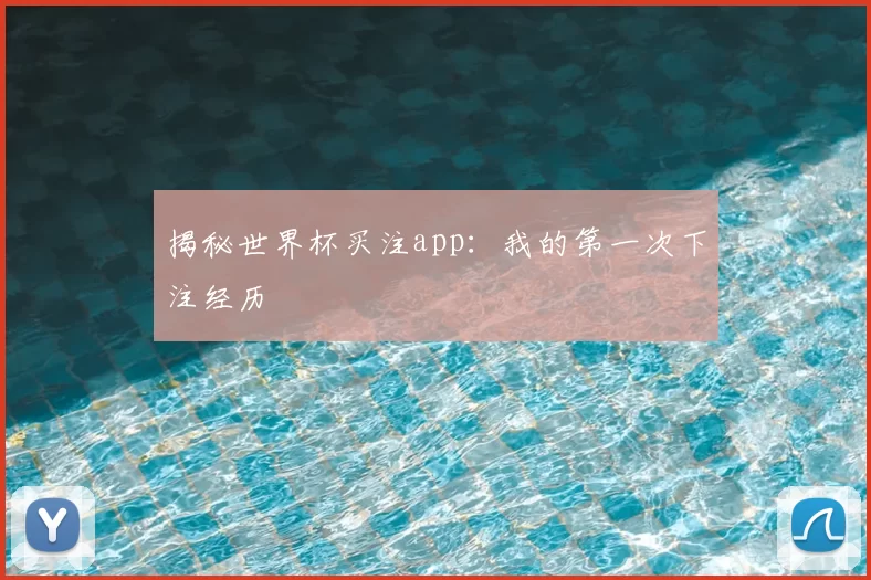 揭秘世界杯买注app：我的第一次下注经历
